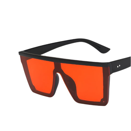 Retro Trend Large Frame Conjoined Sunshade Glasses