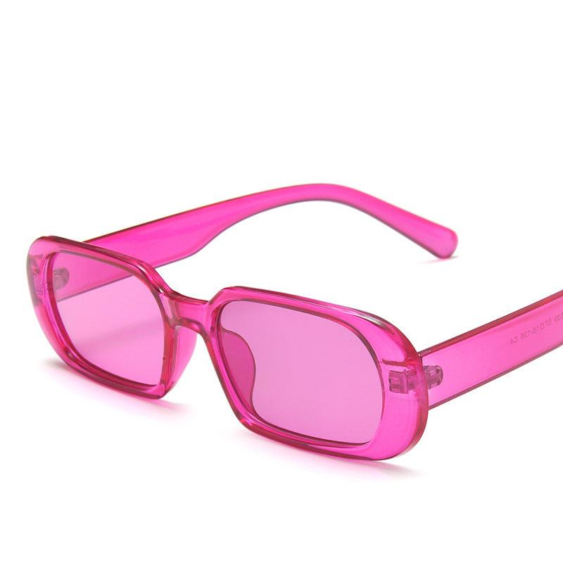 Retro Small Frame Sunglasses Female Candy Color Colorful Fashion Sunglasses