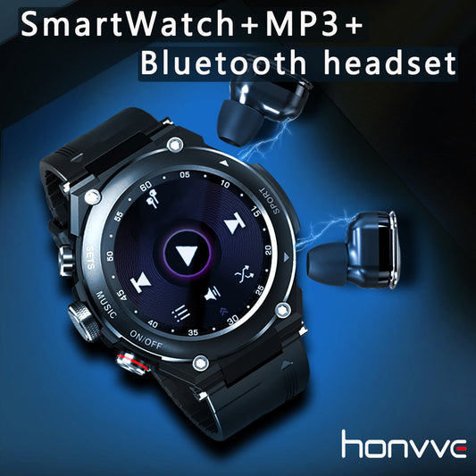 Smartwatch with MP3 and Bluetooth Headset